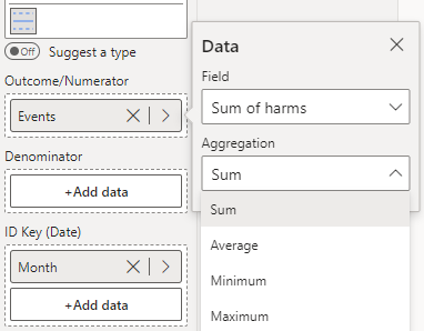 Run Chart Fields